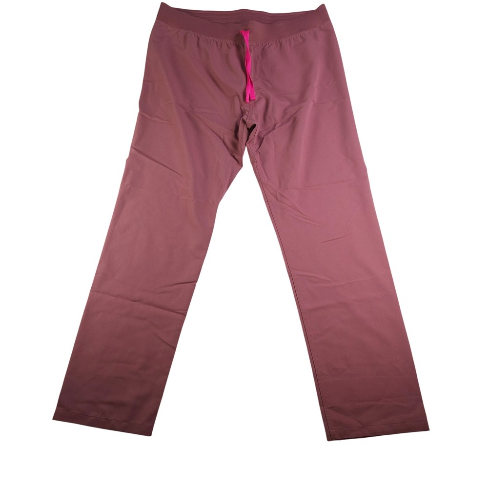 FIGS Livingston Scrub Pants High Rise Womens XL Tall Mauve Pink Nurse Dental Vet
